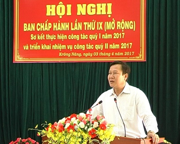 Hội nghị Ban chấp hành Đảng bộ Huyện Krông Năng lần thứ IX